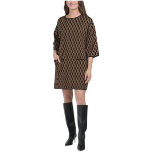 MAX STUDIO Mini Sweater Dress With Front Pockets